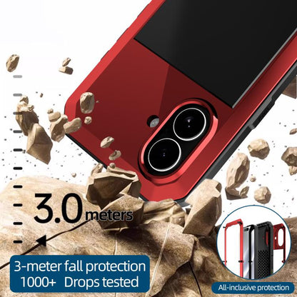 For iPhone 17 RedPepper Triple-proof Metal Phone Case(Red) by RedPepper