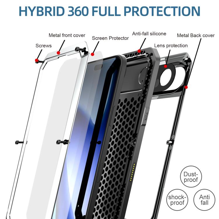 For iPhone Air RedPepper Triple-proof Metal Phone Case(Silver) by RedPepper