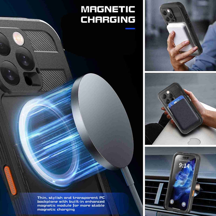 For iPhone 16 Pro Max RedPepper IP68 Waterproof Triple-proof MagSafe Phone Case(Black) by RedPepper