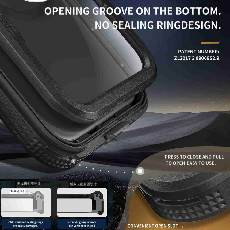 For iPhone 16 Pro Max RedPepper IP68 Waterproof Triple-proof MagSafe Phone Case(Black) by RedPepper