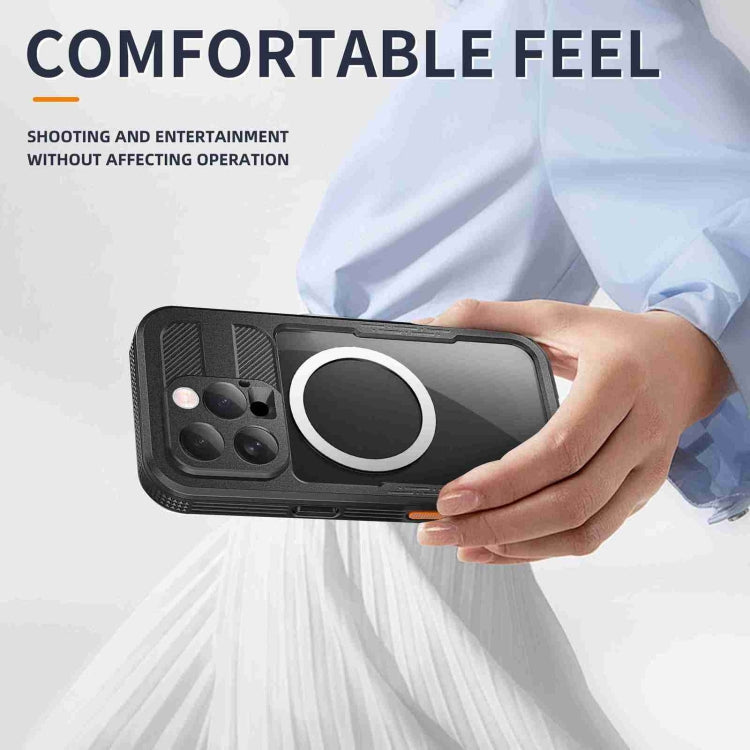 For iPhone 16 Pro RedPepper IP68 Waterproof Triple-proof MagSafe Phone Case(Black) by RedPepper