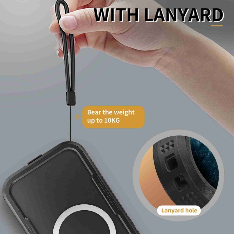 For iPhone 16 Pro RedPepper IP68 Waterproof Triple-proof MagSafe Phone Case(Black) by RedPepper