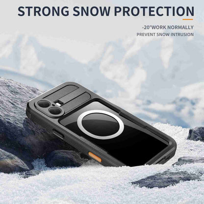 For iPhone 16 Plus RedPepper IP68 Waterproof Triple-proof MagSafe Phone Case(Black) by RedPepper