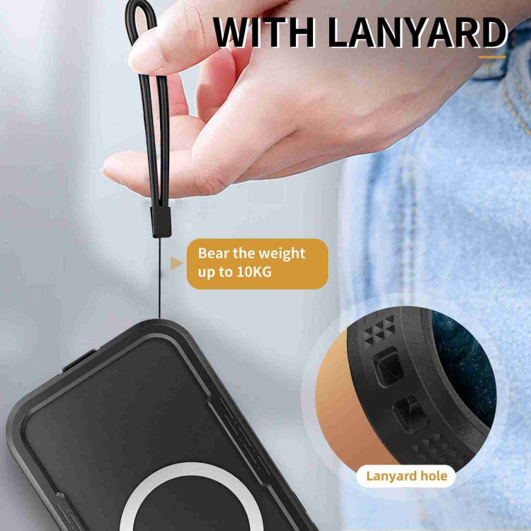 For iPhone 16 RedPepper IP68 Waterproof Triple-proof MagSafe Phone Case(Black) by RedPepper