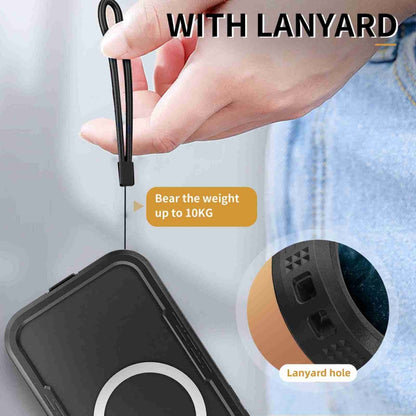 For iPhone 16 RedPepper IP68 Waterproof Triple-proof MagSafe Phone Case(Black) by RedPepper