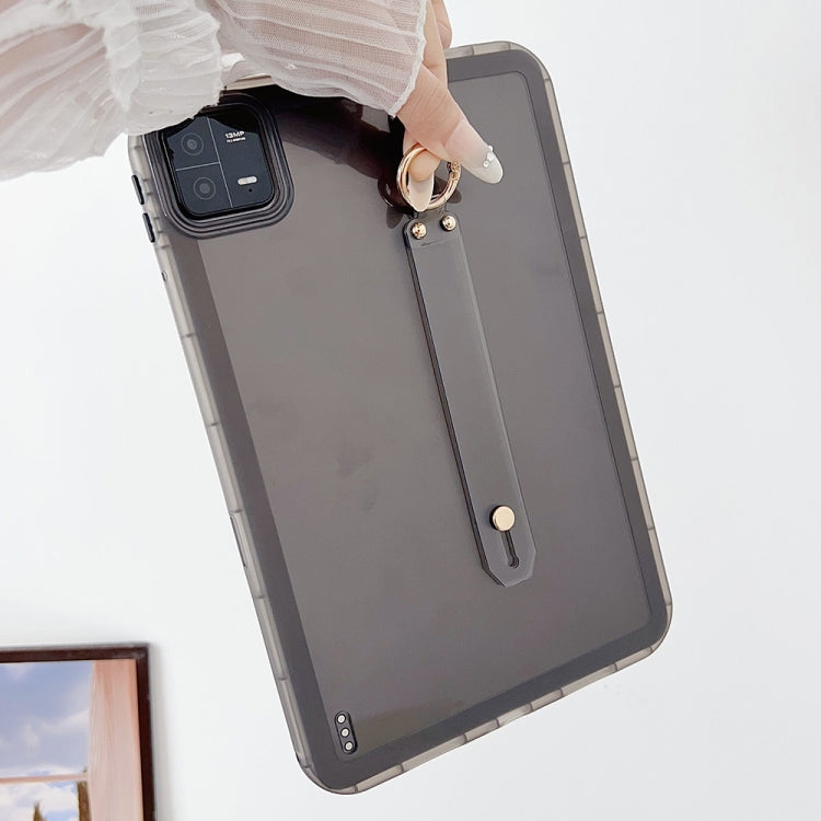 For Xiaomi Redmi Pad SE Wristband Holder PC Hybrid TPU Soft Tablet Case(Pink) by bashfashion