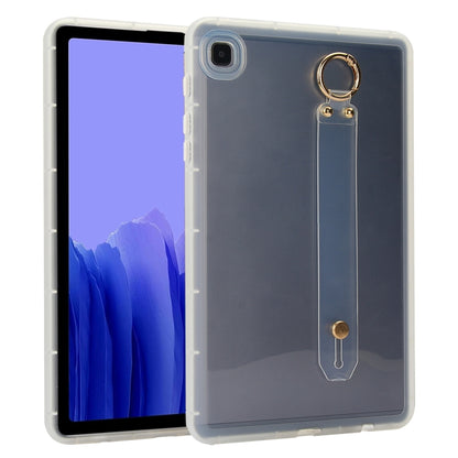 For Samsung Galaxy Tab A7 10.4 2020 T500 Wristband Holder PC Hybrid TPU Soft Tablet Case(Transparent) by bashfashion