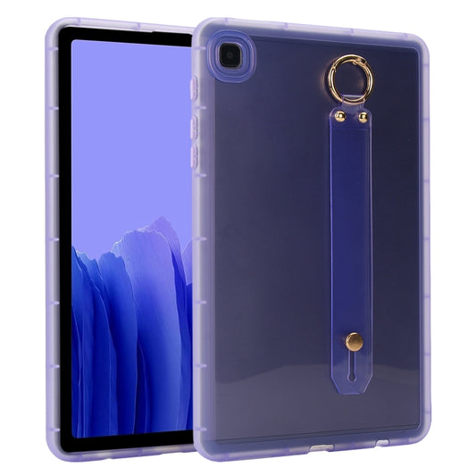For Samsung Galaxy Tab A7 10.4 2020 T500 Wristband Holder PC Hybrid TPU Soft Tablet Case(Purple) by bashfashion