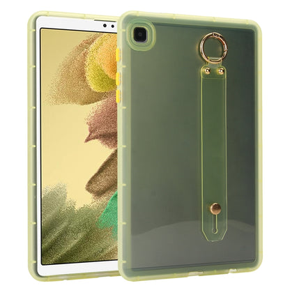 For Samsung Galaxy Tab A7 Lite Wristband Holder PC Hybrid TPU Soft Tablet Case(Yellow) by bashfashion
