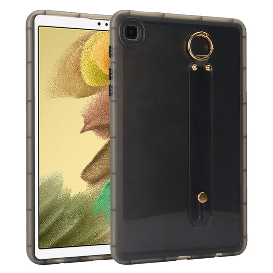 For Samsung Galaxy Tab A7 Lite Wristband Holder PC Hybrid TPU Soft Tablet Case(Black) by bashfashion