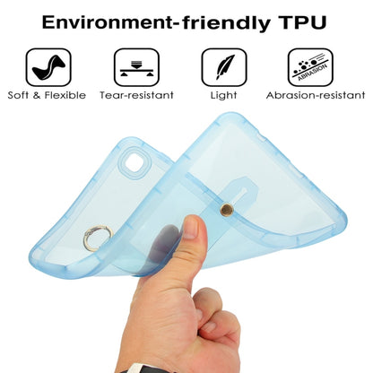 For Samsung Galaxy Tab A7 Lite Wristband Holder PC Hybrid TPU Soft Tablet Case(Transparent) by bashfashion