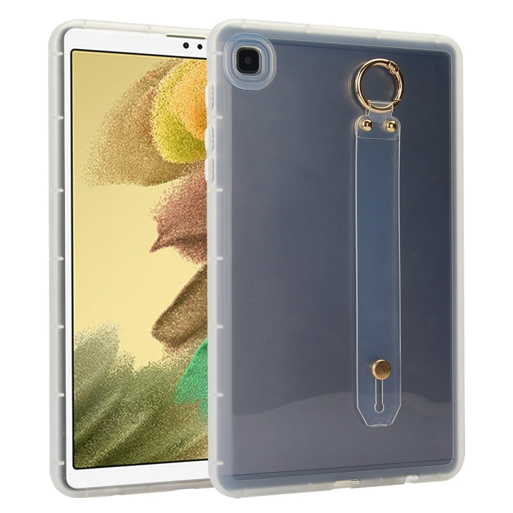 For Samsung Galaxy Tab A7 Lite Wristband Holder PC Hybrid TPU Soft Tablet Case(Blue) by bashfashion