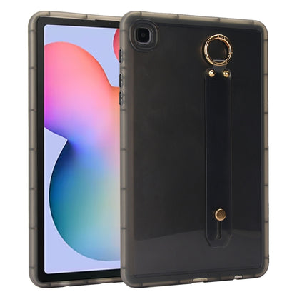 For Samsung Galaxy Tab S6 Lite 2024 / 2022 Wristband Holder PC Hybrid TPU Soft Tablet Case(Black) by bashfashion