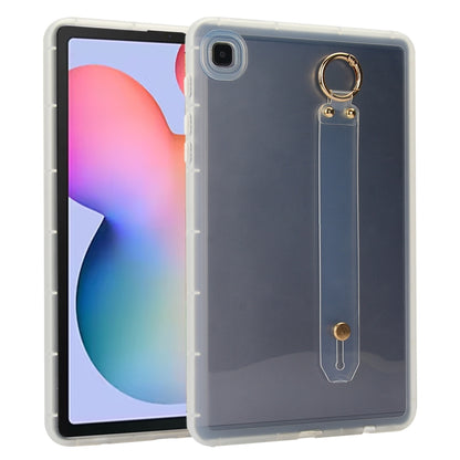 For Samsung Galaxy Tab S6 Lite 2024 / 2022 Wristband Holder PC Hybrid TPU Soft Tablet Case(Transparent) by bashfashion
