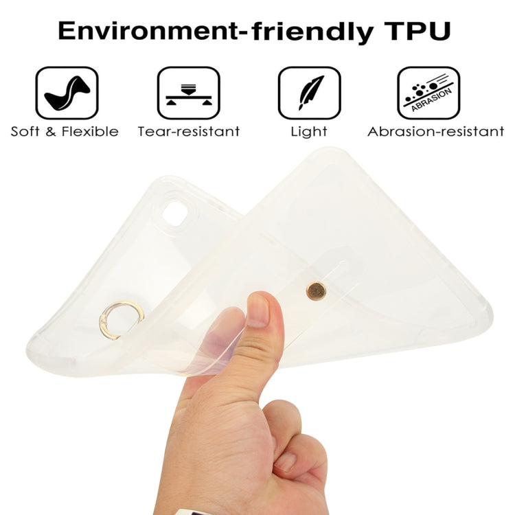 For Samsung Galaxy Tab S6 Lite 2024 / 2022 Wristband Holder PC Hybrid TPU Soft Tablet Case(Transparent) by bashfashion