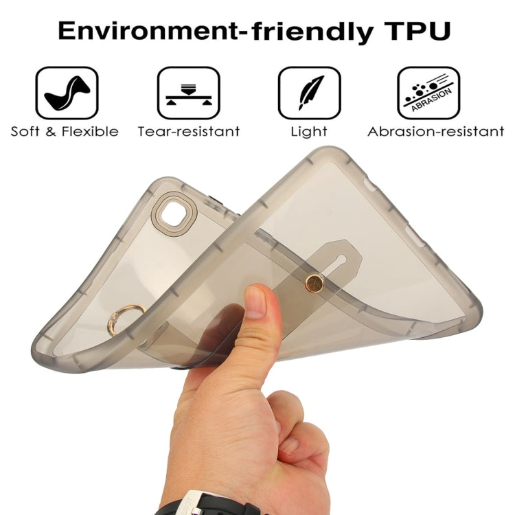 For Samsung Galaxy Tab S9 / S8 / S7 Wristband Holder PC Hybrid TPU Soft Tablet Case(Black) by bashfashion