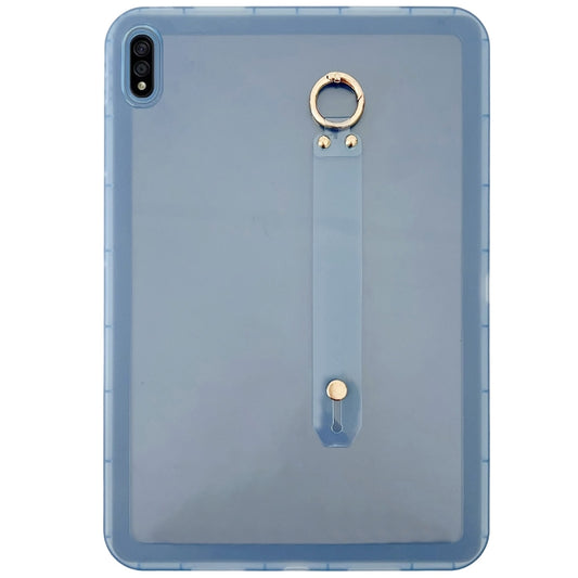 For Samsung Galaxy Tab S9 / S8 / S7 Wristband Holder PC Hybrid TPU Soft Tablet Case(Blue) by bashfashion