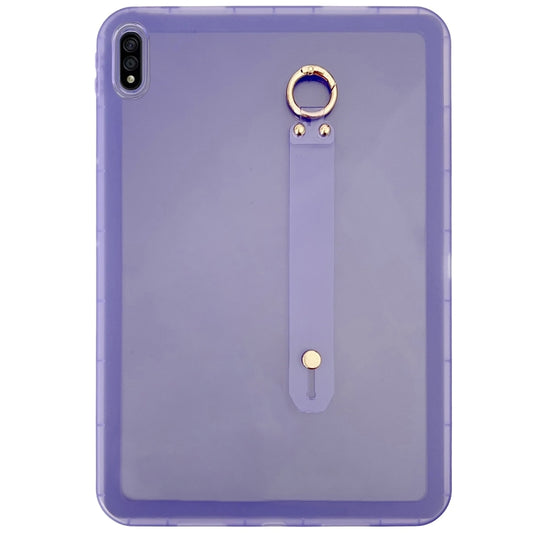 For Samsung Galaxy Tab S9 / S8 / S7 Wristband Holder PC Hybrid TPU Soft Tablet Case(Purple) by bashfashion