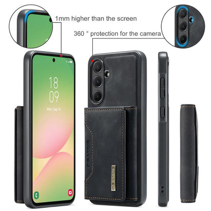 For Samsung Galaxy A56 5G DG.MING M2 Series 3-Fold Multi Card Bag + Magnetic Phone Case(Black) by DG.MING