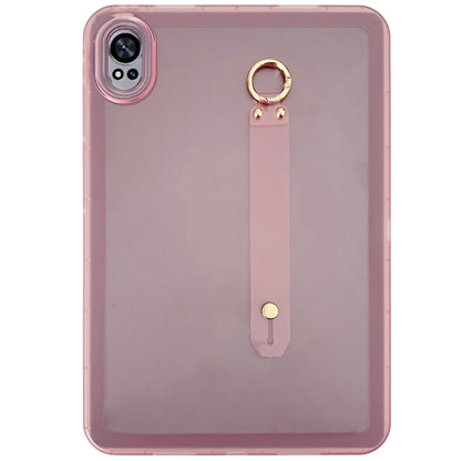 For Huawei MatePad Air 2024 Wristband Holder PC Hybrid TPU Soft Tablet Case(Pink) by bashfashion