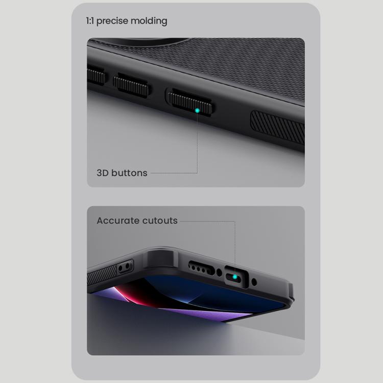 For Xiaomi Poco X7 Pro NILLKIN Frosted Shield Pro Magnetic Phone Case(Black) by NILLKIN