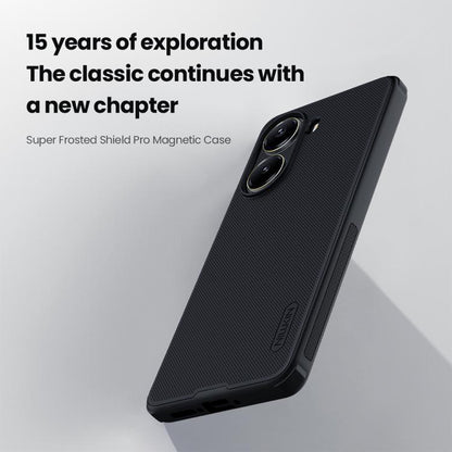 For Xiaomi Poco X7 Pro NILLKIN Frosted Shield Pro Magnetic Phone Case(Black) by NILLKIN