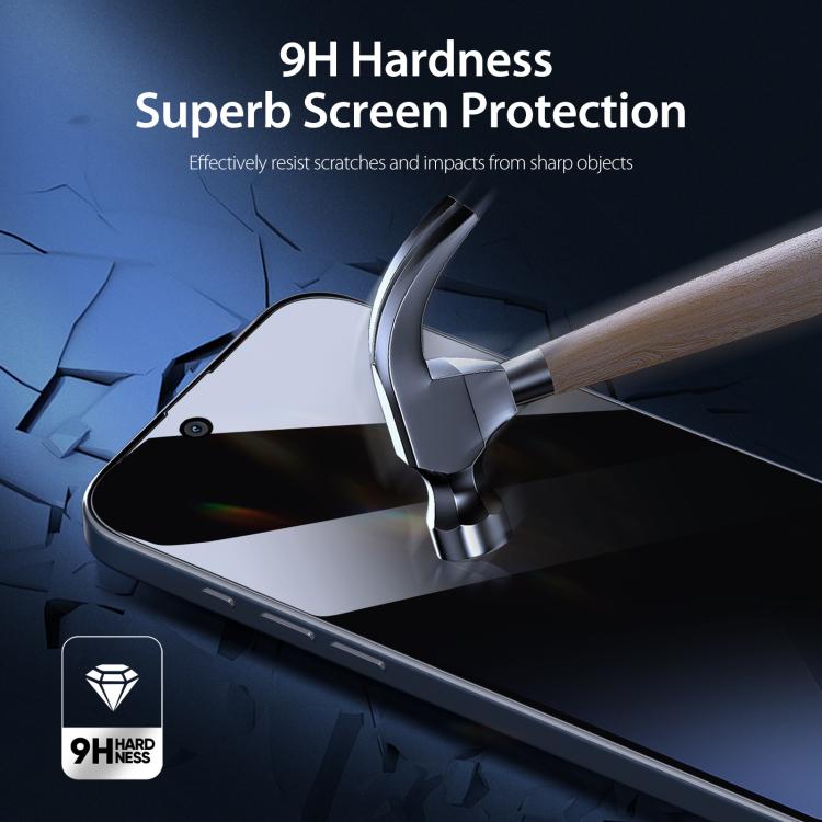 For iPhone Air 5pcs DUX DUCIS 0.33mm 9H High Aluminum Anti-spy HD Tempered Glass Film by DUX DUCIS
