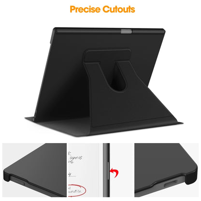 For reMarkable Paper Pro Voltage Holder Rotation Smart Leather Tablet Case(Black) by bashfashion