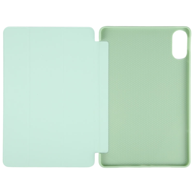 For Honor Pad X8a / X9 Tri-fold Silicone Leather Tablet Case(Green) by bashfashion