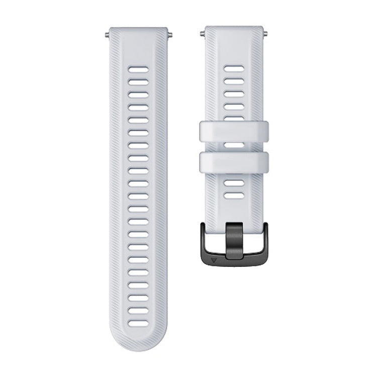 For Garmin Forerunner 955 Official Twill Silicone Watch Band(White) by bashfashion