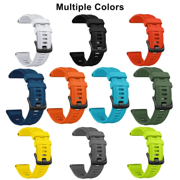 For Garmin Forerunner 955 Official Twill Silicone Watch Band(White) by bashfashion