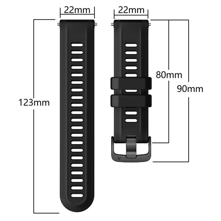 For Garmin Forerunner 955 Official Twill Silicone Watch Band(White) by bashfashion