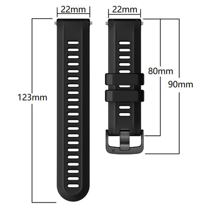 For Garmin Forerunner 955 Official Twill Silicone Watch Band(White) by bashfashion