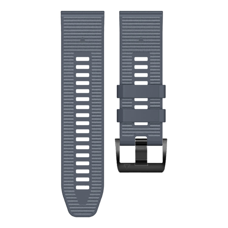 For Garmin 22mm Silicone Canvas Quick Release Watch Band(Grey) by bashfashion