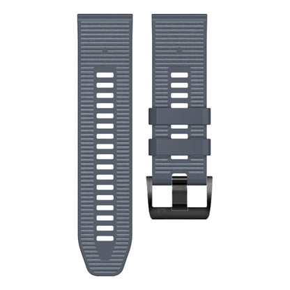 For Garmin 22mm Silicone Canvas Quick Release Watch Band(Grey) by bashfashion