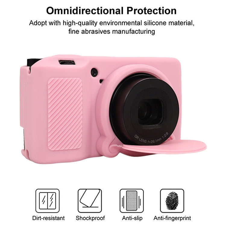For Ricoh GR III Soft Silicone Protective Case(Pink) by bashfashion