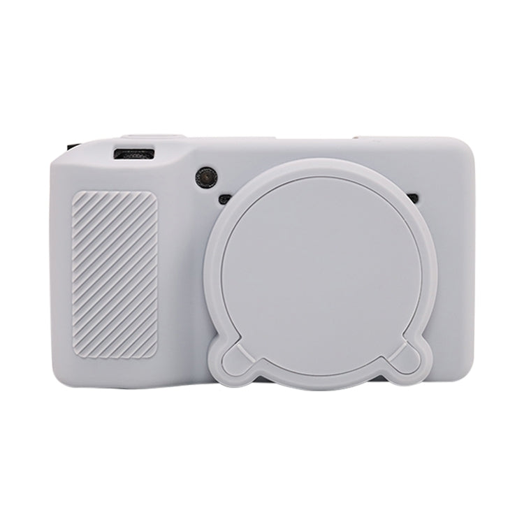 For Ricoh GR III Soft Silicone Protective Case(Grey) by bashfashion