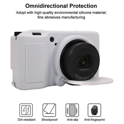 For Ricoh GR III Soft Silicone Protective Case(Grey) by bashfashion