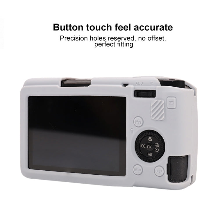 For Ricoh GR III Soft Silicone Protective Case(Grey) by bashfashion