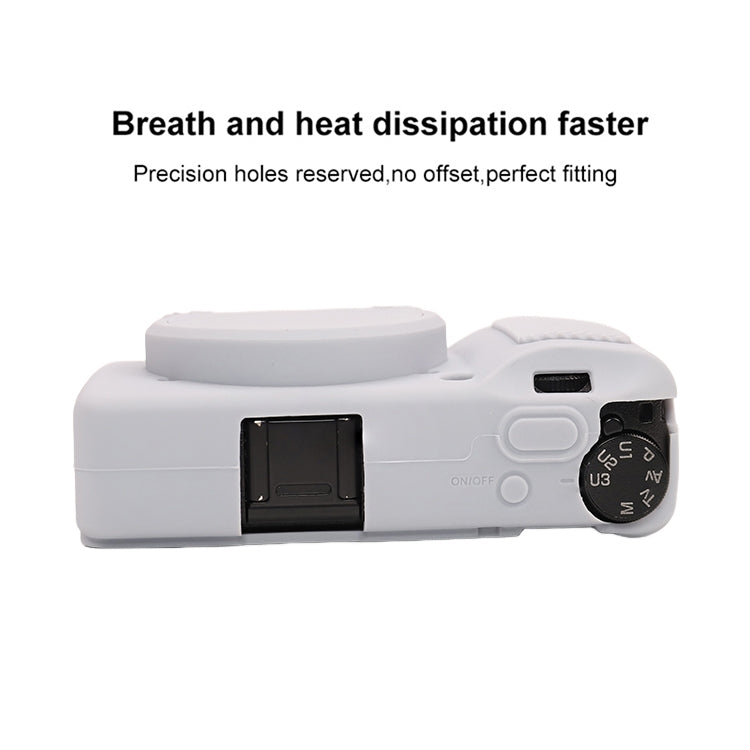 For Ricoh GR III Soft Silicone Protective Case(Grey) by bashfashion