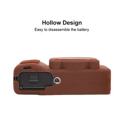 For Ricoh GR III Soft Silicone Protective Case(Coffee) by bashfashion