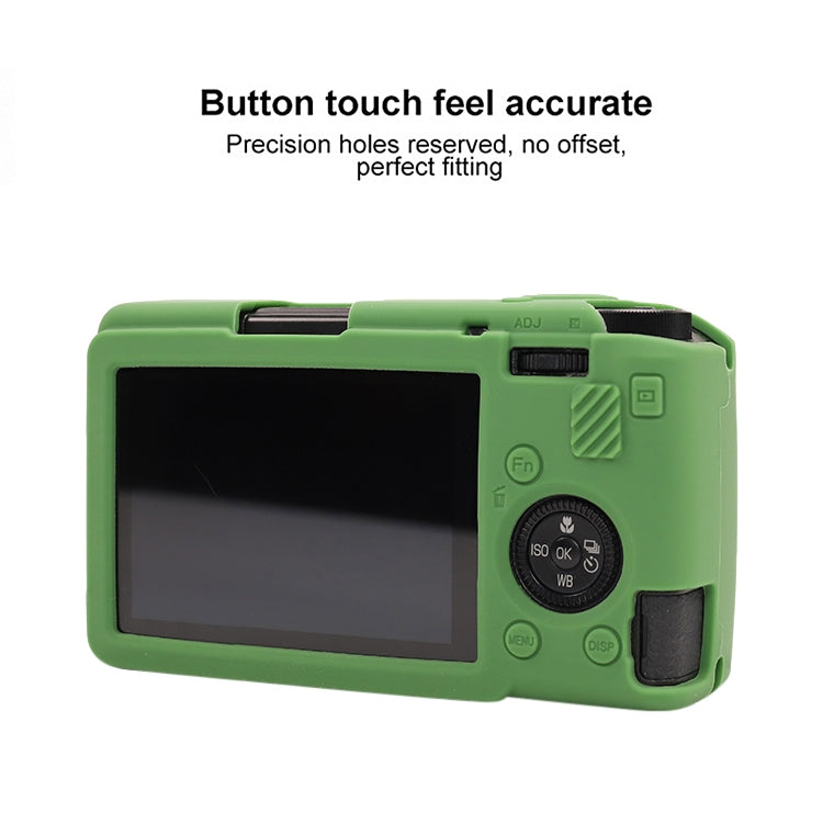 For Ricoh GR III Soft Silicone Protective Case(Green) by bashfashion