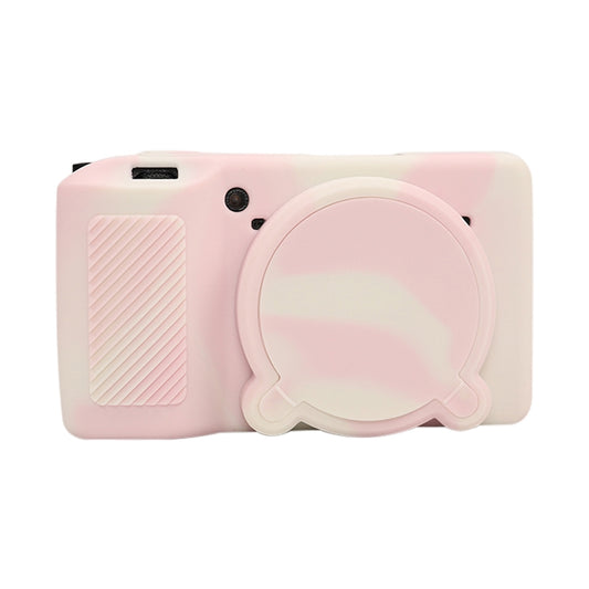 For Ricoh GR III Soft Silicone Protective Case(Mist Pink) by bashfashion