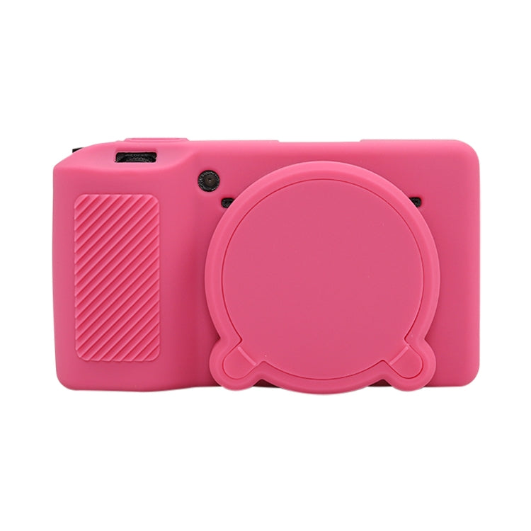 For Ricoh GR III Soft Silicone Protective Case(Rose Red) by bashfashion