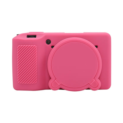 For Ricoh GR III Soft Silicone Protective Case(Rose Red) by bashfashion