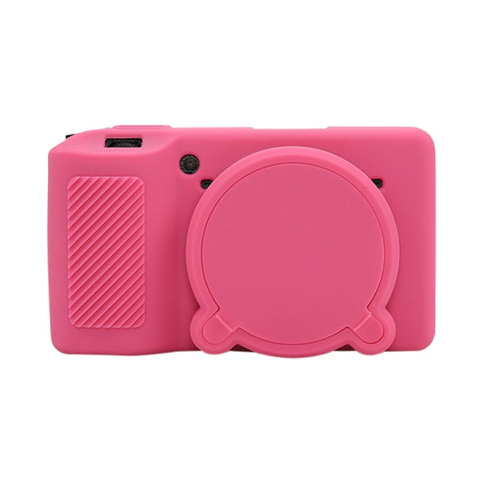 For Ricoh GR III Soft Silicone Protective Case(Rose Red) by bashfashion
