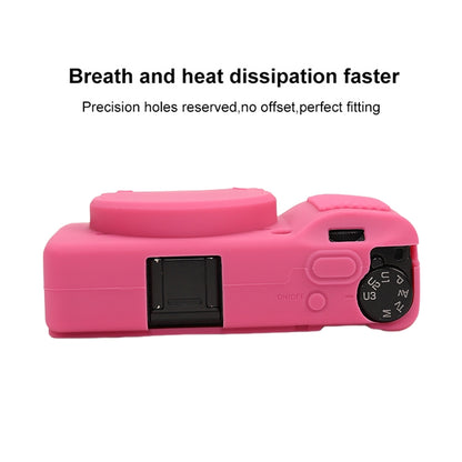 For Ricoh GR III Soft Silicone Protective Case(Rose Red) by bashfashion
