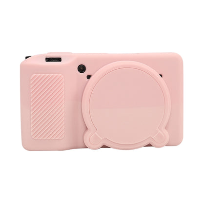 For Ricoh GR III Soft Silicone Protective Case(Sweet Smoke Pink) by bashfashion