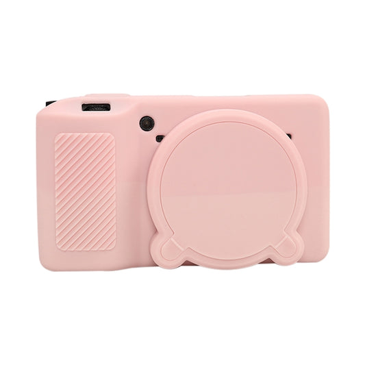 For Ricoh GR III Soft Silicone Protective Case(Sweet Smoke Pink) by bashfashion