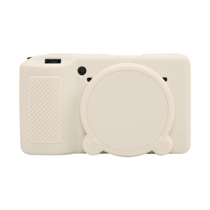 For Ricoh GR III Soft Silicone Protective Case(White) by bashfashion